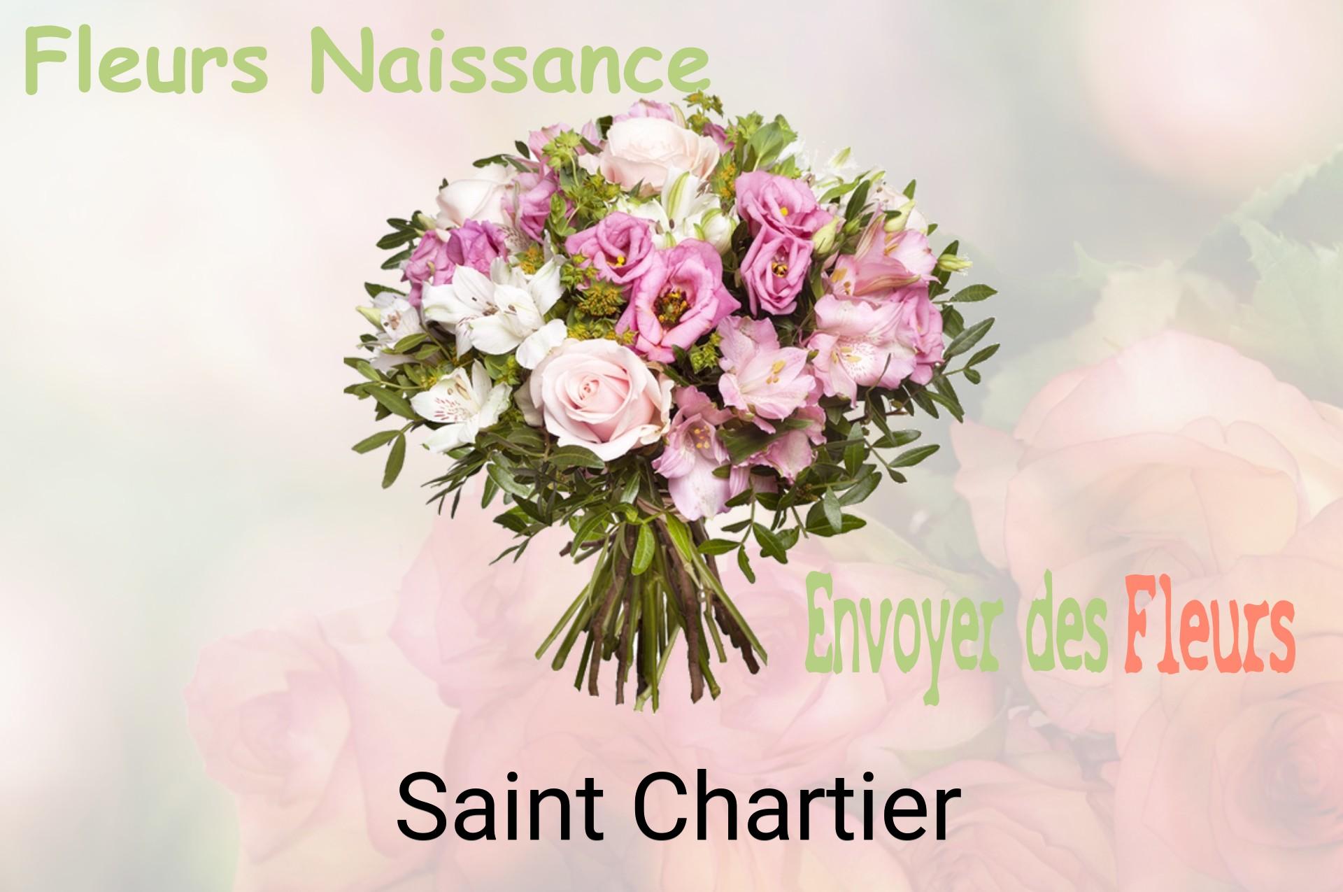 Bouquet de fleurs de naissance livré à Saint-Chartier